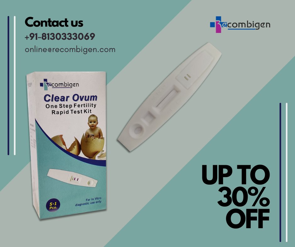 RecombigenLabs's tweet photo. Get the Lowest Prices 💸 on bulk orders 📦

#LH #LHFertilityTest #ClearOvum #luteinizinghormone #LHTestcard #FertilityTest #RapidTestKit #manufacturer #seller #OEM #exporter #recombigen #laboratories https://t.co/pSLV7tQveb