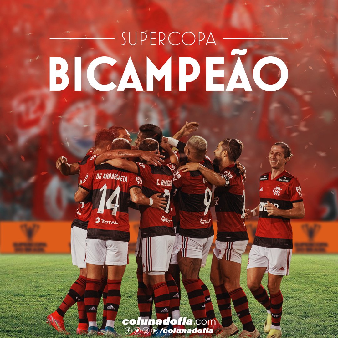 ColunadoFla's tweet photo. A SUPERCOPA DO BRASIL É NOSSA NOVAMENTE! ISSO AQUI É FLAMENGO!🏆🏆🥳🥳 https://t.co/fv4uHItrLD