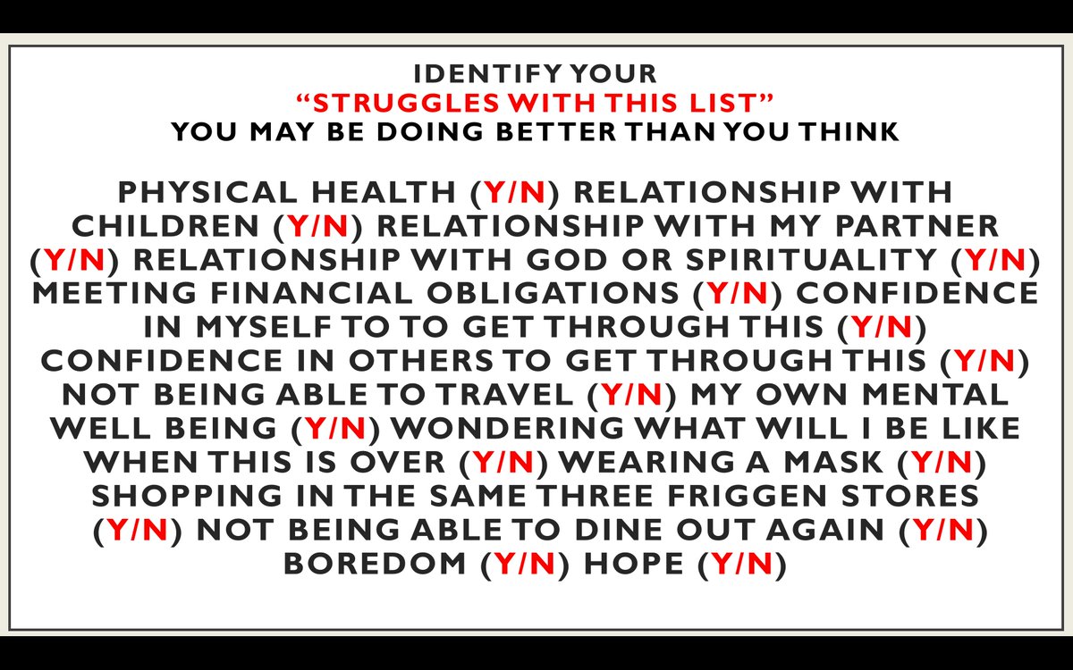 "THIS" is the answer for getting through this Third Wave of the pandemic. The statement "I can't handle THIS anymore" is too global. Identify the top one or two on your "THIS LIST" and you will see that your entire life is not in need of repair just a little understanding.