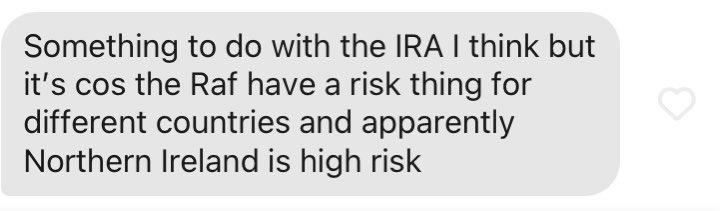 I asked that guy about why he needed a security brief and this is why: Always to do with the IRA!!! The UVF and the British Army don’t exist according to every single one of these guys