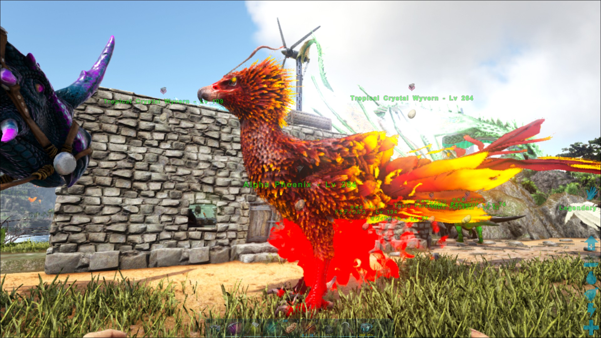 ベルセルク En Twitter Ark Mod Primal Fear 今日の最大の成果であるアルファフェニックスのテイム アルファ は確か固有恐竜の2層目 序盤 のテイム恐竜だから正直舐めてた 中層ランクのapex恐竜の素材から出来る麻酔弾ですぐに気絶したし 使ってみると頭