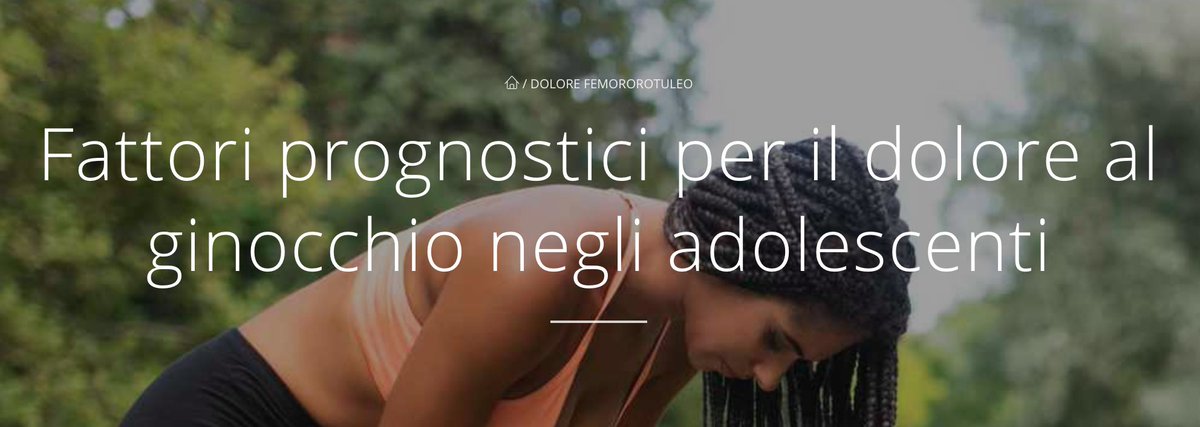 💥Il dolore al ginocchio è molto frequente negli adolescenti, con limitazione dell'attività fisica e impatto sulla qualità della vita.
❓ Ma quali sono i fattori prognostici associati a dolore e funzionalità?

👇👇👀👀
fisiobrain.com/fattori-progno…