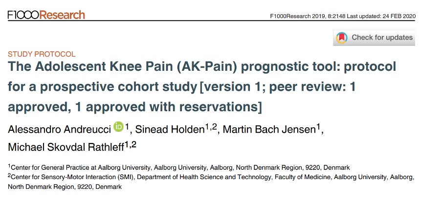 11/ But we do plan to find out in this population ! Work in progress lead by  @Andreucci_Ale to develop the AK- Pain prognostic tool to see if these (&other) factors can identify clinically meaningful sub-groups. (see:  https://f1000research.com/articles/8-2148/v1)