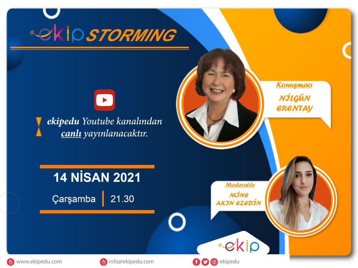 Bu haftaki EKİPStorming konuğu Science on Stage Türkiye temsilcisi Nilgün ERENTAY.Çocuklar, gençler ve genç bilimcilerin gelişimi için katkıda bulunan Nilgün ERENTAY'yla  bilim eğitiminin önemi üzerine konuşacağız. 
#ekip #scienceonstage #nilgunerentay #bilimegitimi