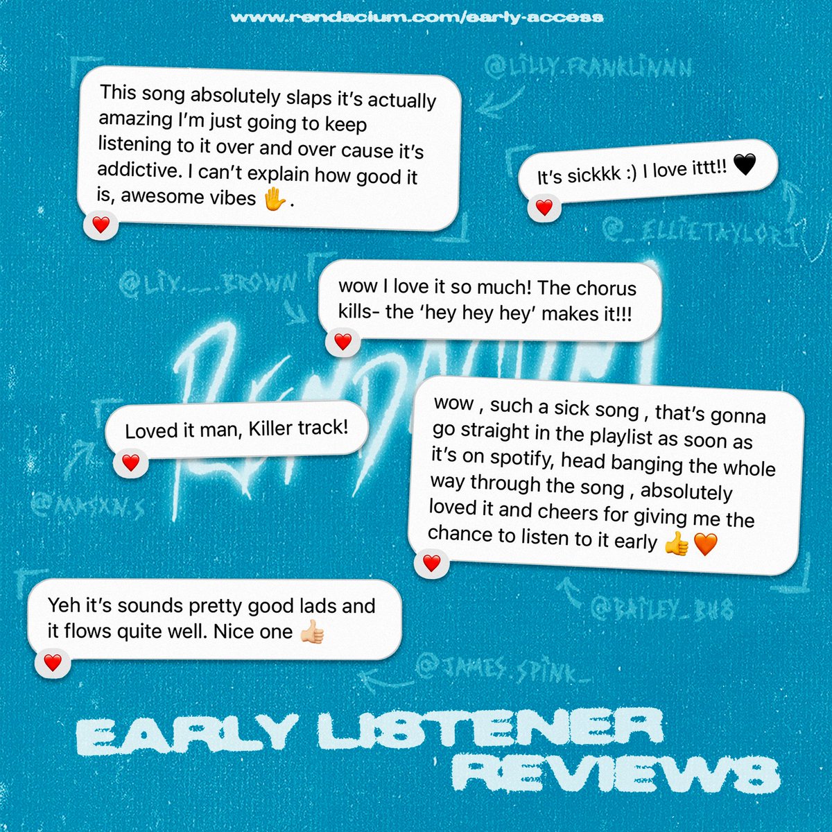 rendacium's tweet photo. thankyou to all the early listeners for the awesome reviews on the new track, we’re so excited for everyone else to finally get to hear it too! ‘every little thing you do’ is out this thursday at 12am (BST), we hope you all love it just as much as we do!! 🎸🤘🏻 https://t.co/czYqW33Uyn