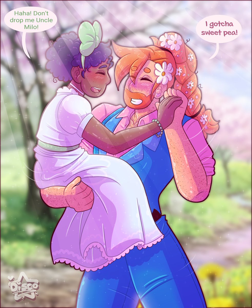 ditzy_disco's tweet photo. I really wanted to draw Milo and Jas dancing together at the Flower Dance! Added a little comic-y part with Shane and Sparrow π₯°
#stardewvalleymilo #stardewvalley #sdvjas #sdvsparrow #sdvshane #myart #springdance #stardewvalleyoc https://t.co/sjI4rqPSNg