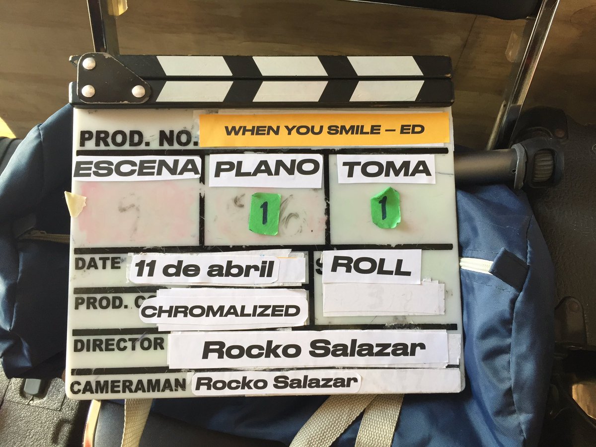 Estamos trabajando para ustedes próximo video oficial “when you smile “