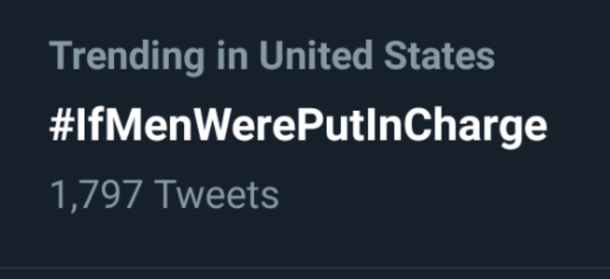 Yeah that& #39;d be crazy wouldn& #39;t it   #IfMenWerePutInCharge