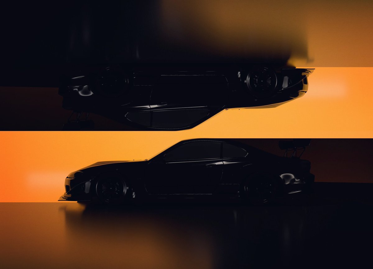 mako_visuals's tweet photo. Rainy weekend sparks inspiration for catching some sunsets. This is my final piece from the S15 series I am starting with. Hopefully you can collect it's NFTs soon!

#NFTartists #NFTCommunity #3dmodeling #3d #3dart #s15silvia #minimalism #abstract #superrare #sunset https://t.co/jk93eeXmjF