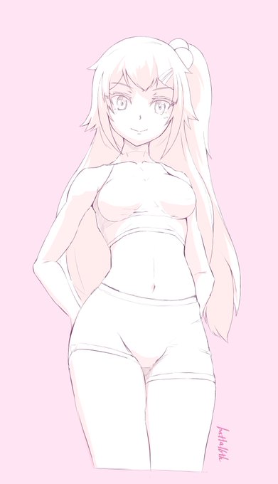 手癖で描いたスポウェアあんずちゃん 