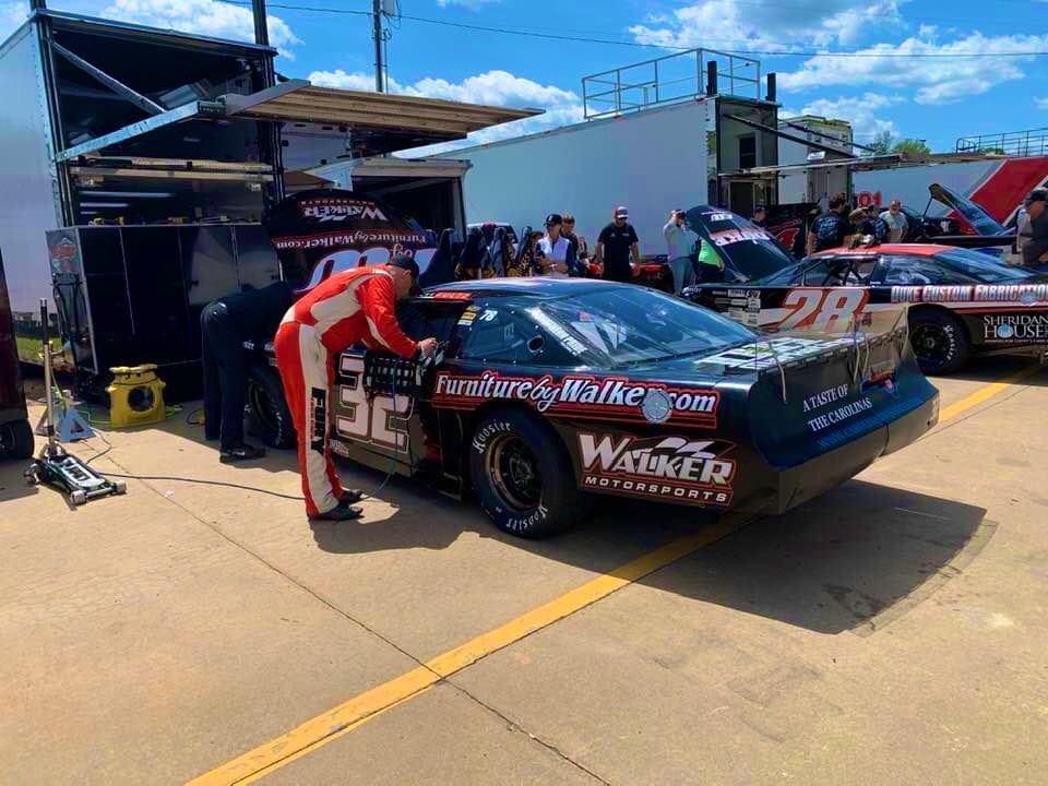 It’s a beautiful Sunday here at Greenville Pickens! The #32 Furniture by Walker Ford piloted by @jefffultz is getting ready for final practice.