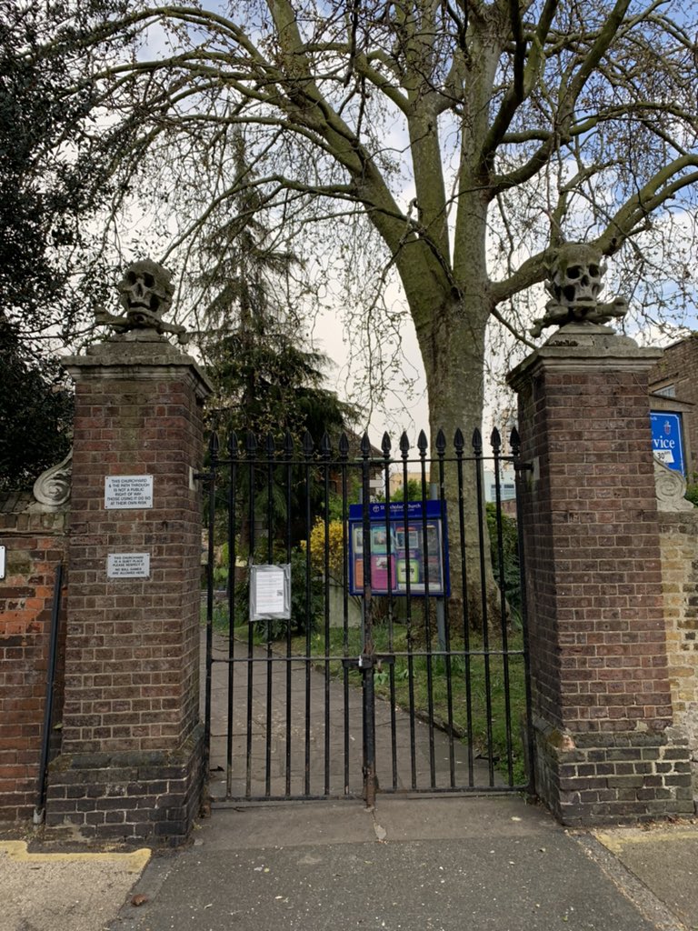 Marlowe was buried in an unmarked grave here, in the graveyard of St Nicholas’s Church in Deptford. “When a man’s verses cannot be understood, nor a man’s good wit seconded with the forward child understanding, it strikes a man more dead than a great reckoning in a little room.”