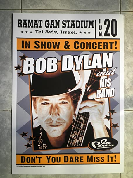 Just to finish, Dylan had a concert in 2011 in Israel, in his Never Ending Tour.