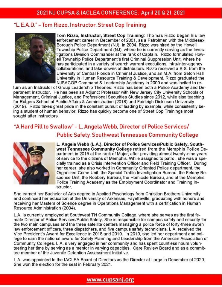 NJ College & University Public Safety Association tweet media