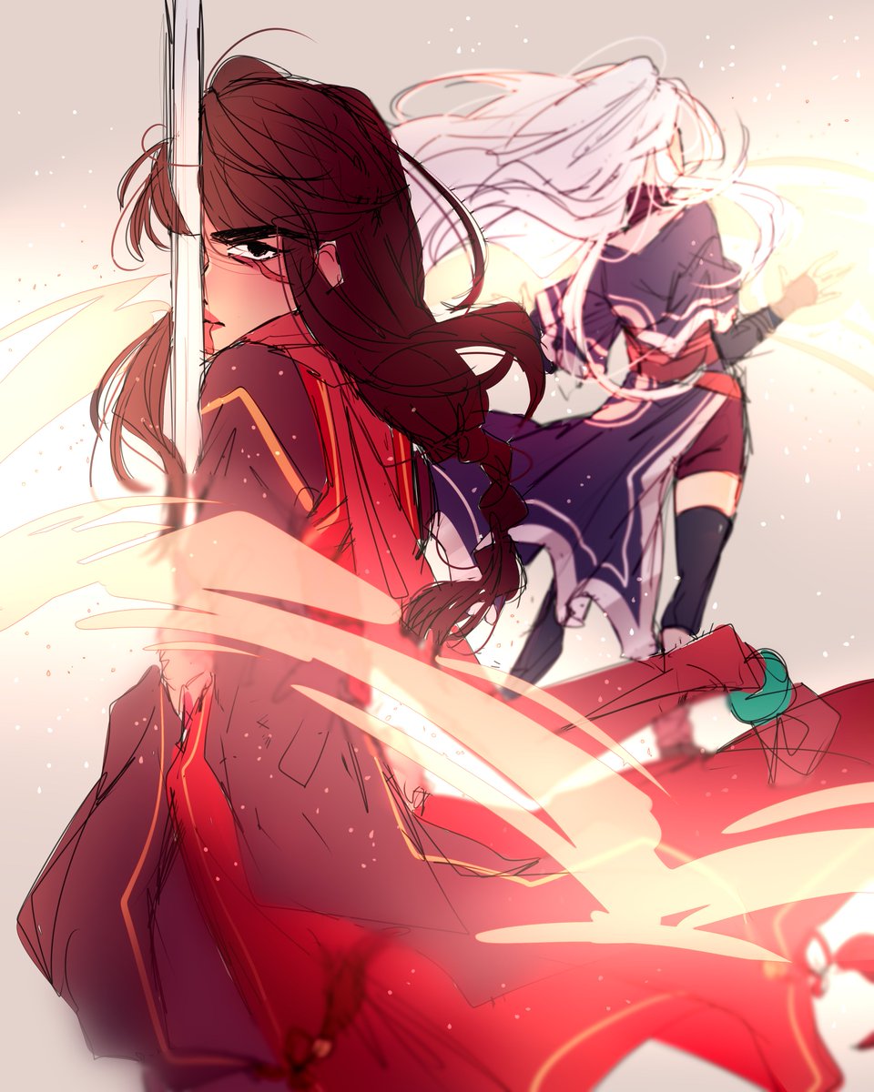 sleepyvinni's tweet photo. And another! :D #art #OC #aloin #hien https://t.co/MpJzp01jau