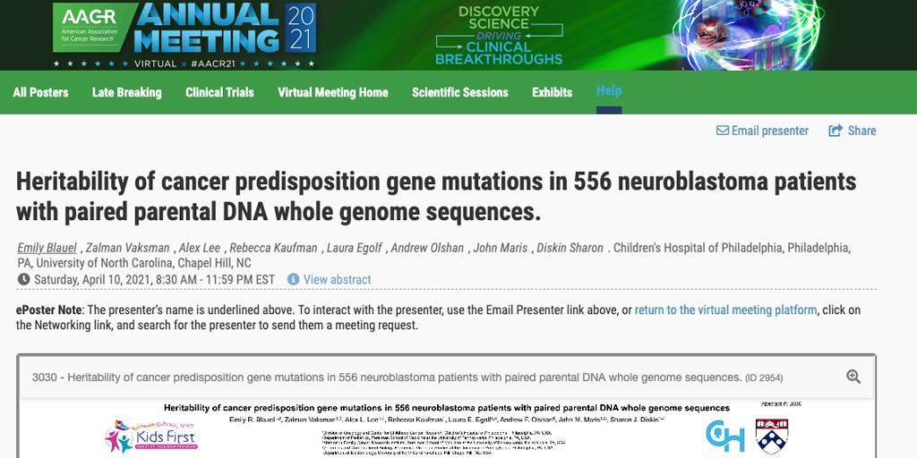 AACR Foundation on Twitter "Rare pathogenic germline variants were