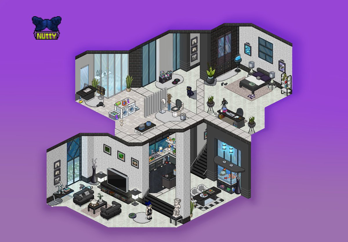 Modern house🏠🍳 // Casa moderna🖤🤍

YT tutorial: youtu.be/Ra4P1Ffqz54

#Habbo #Habbo2021 #speedbuild