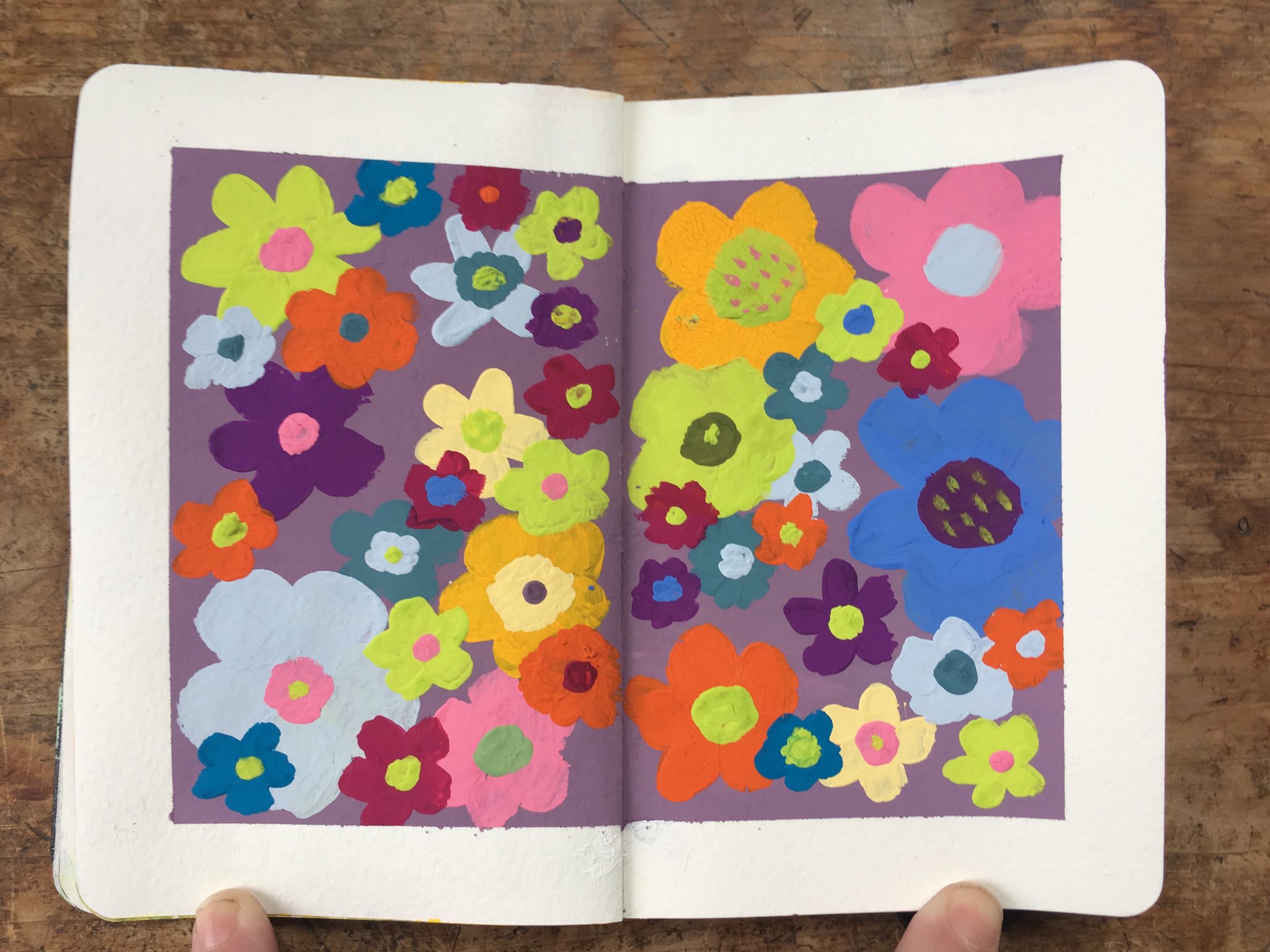 Patricia Storms On Twitter Painting Flowers Helps To Fight The Blues Gouache Painting Art Flowers Create Creativity Moleskin Mood Colour Peace Calm Meditate Mindful Https T Co Tvslzpc3a5 Twitter