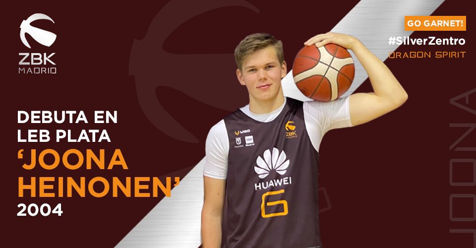 CBZentro's tweet photo. ⏰A 29 segundos del descanso...Debuta en #LEBplata Joona Heinonen (2004), integrante de nuestra Academia y jugador del Junior Dragons‼️ 
¡Enhorabuena!

#GoGarnet
#SilverZentro
@HuaweiSpain 
@Vitaldent_es 
@cesurformacion 
@BasketCanteraTV 
@WiboSport https://t.co/3VC6HIgpIG