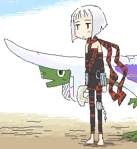 これは、15年ほど前に絵板に投稿したパンツァードラグーンおるたと一部あぜる 