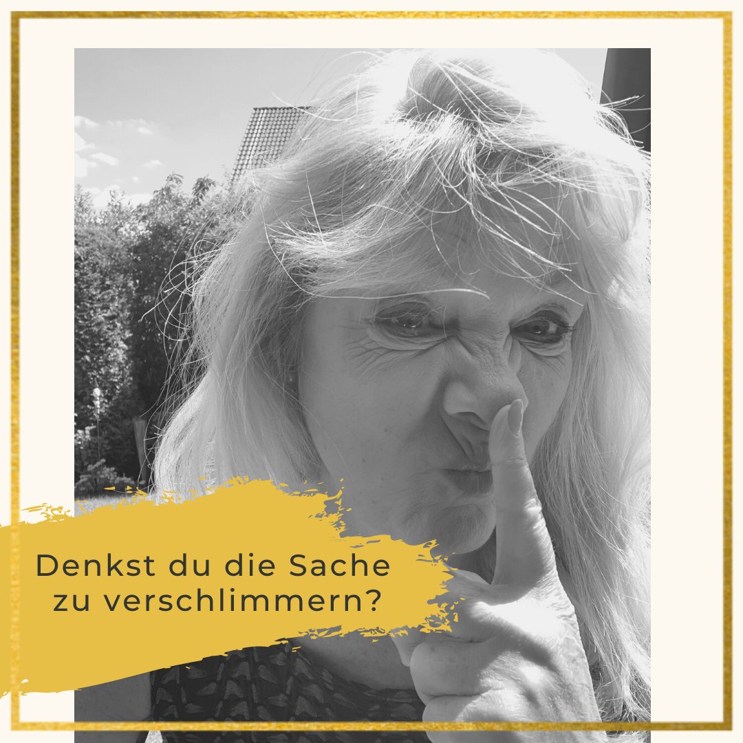 Du willst etwas verändern, aber hast Angst, dass Du die Sache damit nur verschlimmerst? Kennst du das?

Mit diesen Gedanken machst Du vor allem eins: Du blockierst Deine Möglichkeit zu einem anderen Leben. 

Wenn Du Dich von diesem Post angesprochen fühlst, dann ist das...