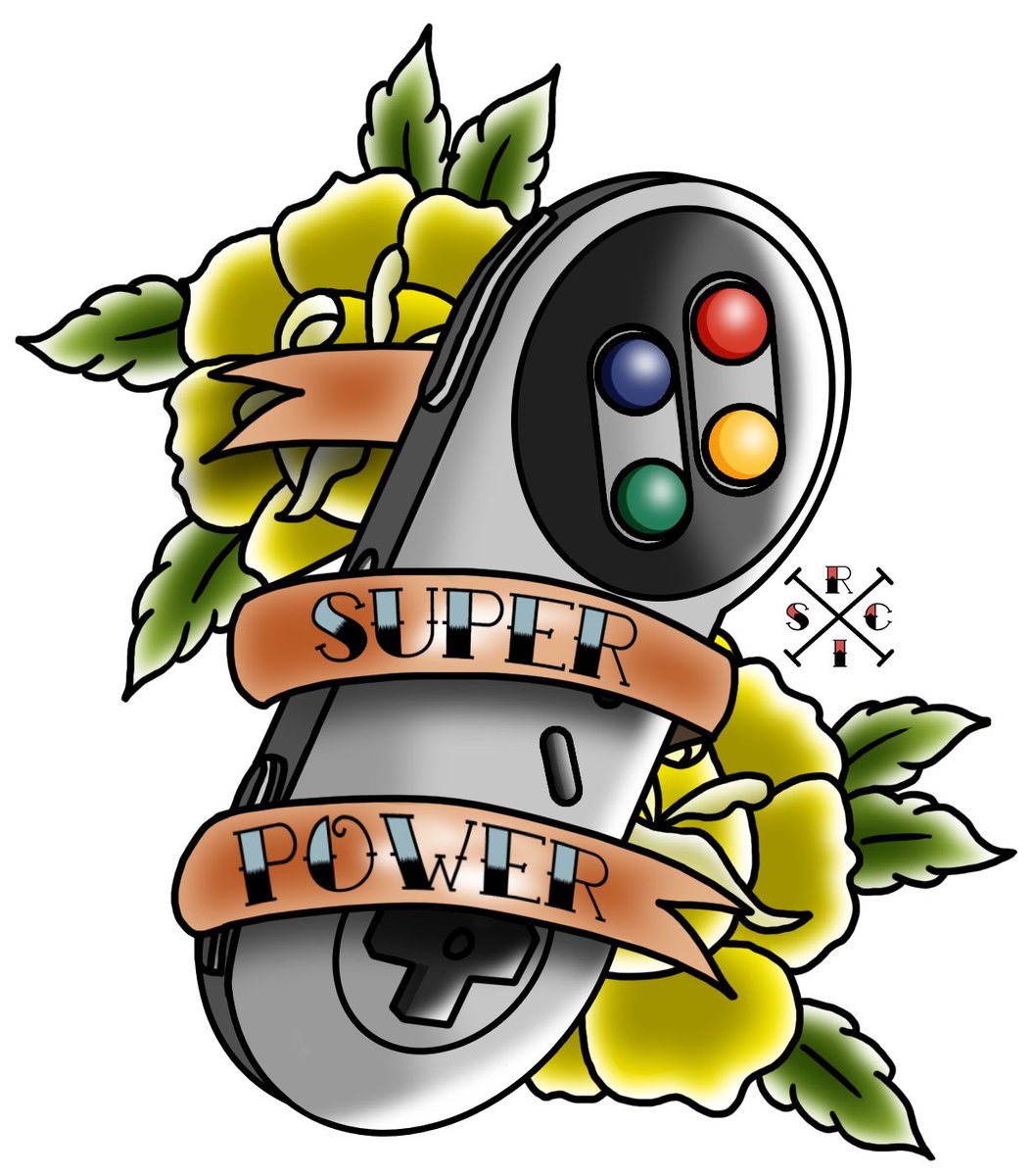 RetroInkSocial1's tweet photo. Here it is, design number 2, based on the SNES! It comes in both European and US flavours! https://t.co/LatN97mOuc