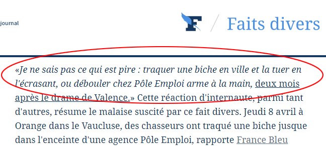 . @lefigaro va faire du GRAND journalisme ! Pas de témoin ? No problem. On va citer… le commentaire d'un internaute trouvé sur facebook. Délire journalistique total. T'as pas de témoin, alors tu cites un type qui vit à 400 km de là et qui n'a rien vu ! 11/23