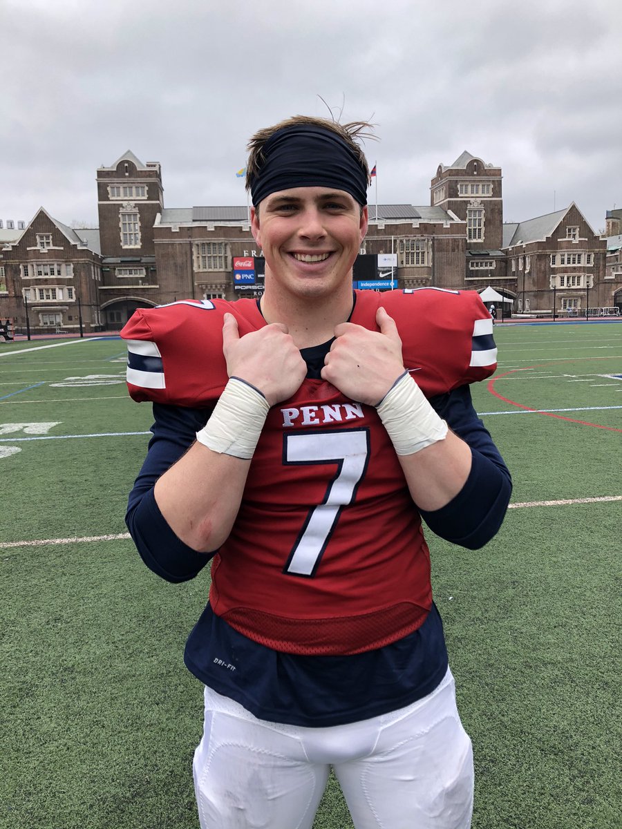 G.R.I.T. Award winners for spring practice 6️⃣

Bednarik: Garrett Morris &amp; Mike Hoffler
Outland: Matt McElroy

#JoinTheUPrising x #FightOnPenn