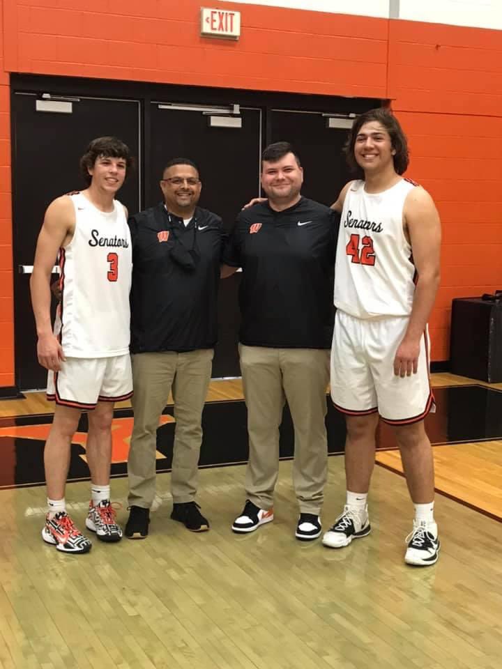Congratulations to Rodney Moore, Luke Howard, and our coaching staff on their <a href="/SOSAOhio/">Southern Ohio Sports Authority</a> All-Star game win today! What a fun show to end the season for these two seniors. <a href="/SirBrockNetter/">Brock A. Netter</a>