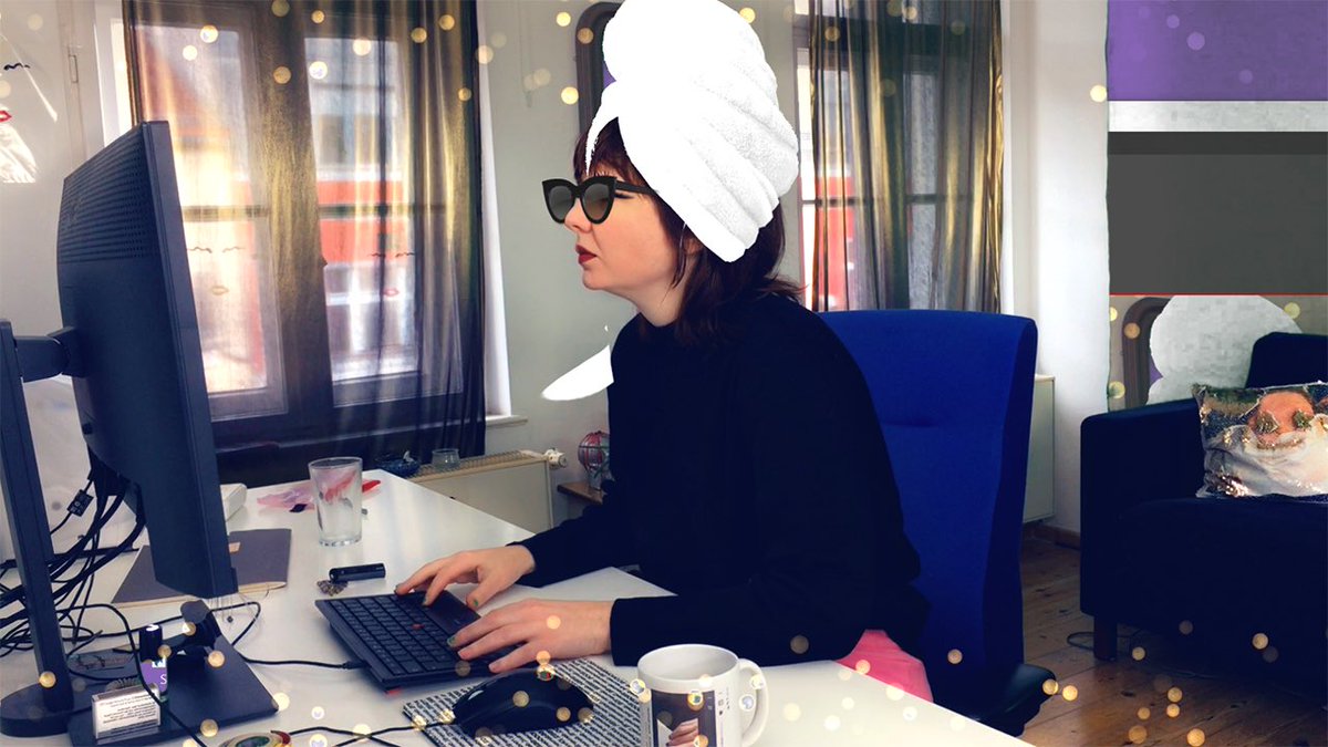 IArns's tweet photo. Morgen, Montag, 12. April, arbeitet Nadja Buttendorf von 10-11 Uhr LIVE im Netz und Ihr könnt ihr dabei zugucken - „make art with me - 1 hr real time work“ ist das @hmkv_de Video des Monats April! #buttendorf #work #workout #againstloneliness https://t.co/DwFK423jAj https://t.co/3zPRqwNz3t
