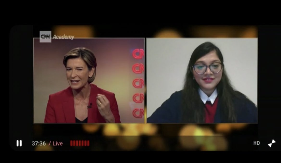 JavKhal's tweet photo. Spoke to Becky Anderson from @CNNConnect today cause I graduated from CNN Academy! I am so proud of myself, for going through 5 weeks of rigorous academia and then creating a feature for @cnni Academy. 

#CNN #journalist #JournalismMatters #cnnspecial #editing #writing https://t.co/0ebvf1G77z