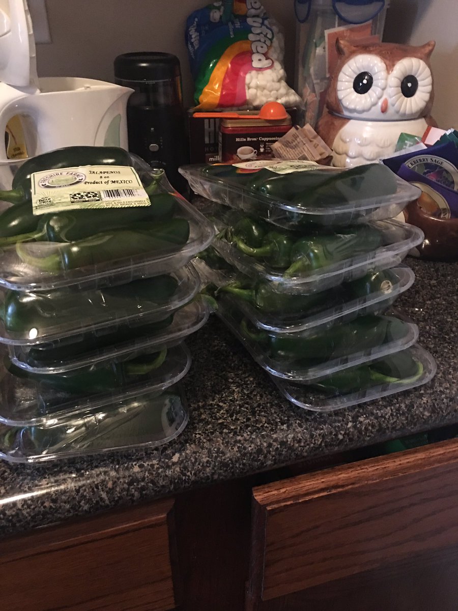 BSBSavedMyLife's tweet photo. Hahaha!!! I ordered groceries. These jalapeños were 49 cents each. I assumed it was 49 each jalapeño so I ordered ten. No...it was 49 cents a package. Each package has 5 jalapeños. I now have 50 jalapeños!  What am I gonna do with 50 jalapeños?!  😂🤣😂🤣 https://t.co/p1FRECyD1V