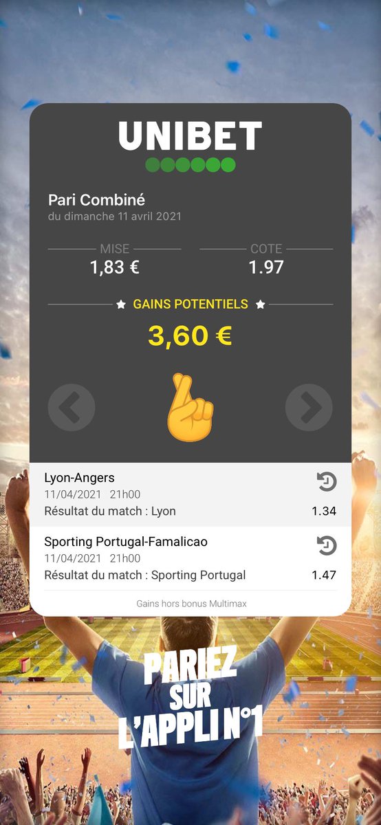 RSPronos3's tweet photo. Bet du soir bonsoir ⚽️🇫🇷🇵🇹
On part sur ces deux matchs pour ce soir, avec deux belles confiances 👊🏼
Un maximum de soutien ? 🔁❤️
#TeamParieur #RSPronos #unibet #Ligue1UberEats #LigaNOS https://t.co/LNqweVFOjz