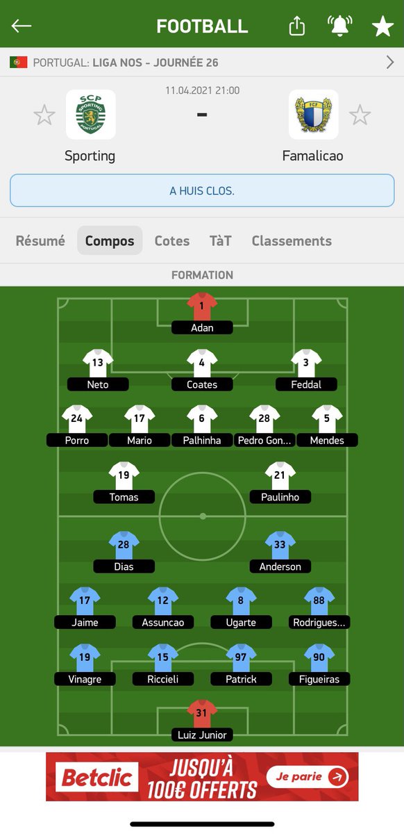 RSPronos3's tweet photo. Bet du soir bonsoir ⚽️🇫🇷🇵🇹
On part sur ces deux matchs pour ce soir, avec deux belles confiances 👊🏼
Un maximum de soutien ? 🔁❤️
#TeamParieur #RSPronos #unibet #Ligue1UberEats #LigaNOS https://t.co/LNqweVFOjz