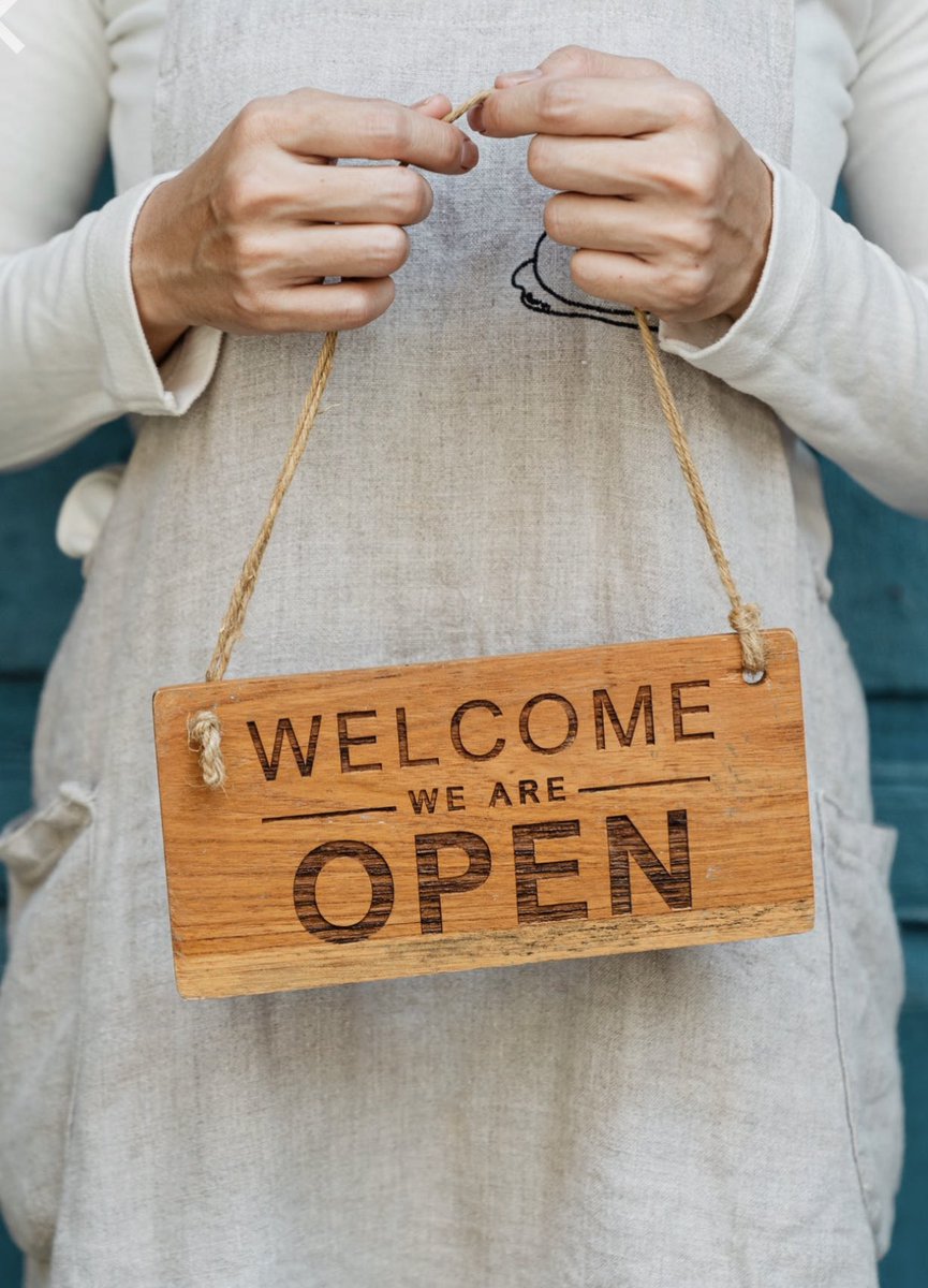 Good luck and all the VERY BEST to all #SmallBiz opening their doors again tomorrow after such a long, long time ❤️