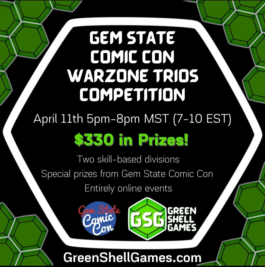Join us tonight for our final Gem State Comic Con event! Three more special prizes from Gem State Comic Con up for grabs!
