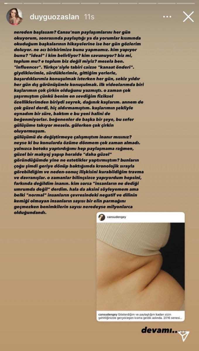 Bkz: İkiyüzlülük nedir?
Bu değirmene su taşıyanların başında gelenler olarak, body positivityden bari ekmek yemeye çalışmayın. Ergenlik döneminde değişimini tamamlamamış küçücük kızların bunalımlarından, kendilerinden nefret etmelerinden sizler sorumlusunuz.