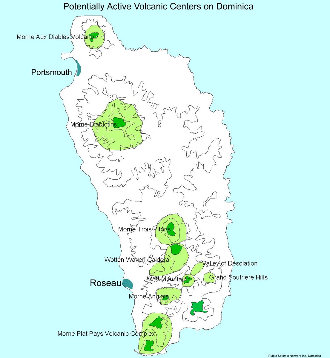 So I’m gonna try to do a thread on the volcanos in Dominica. Yes we have NINE (9) active volcano centers. I’ll start there