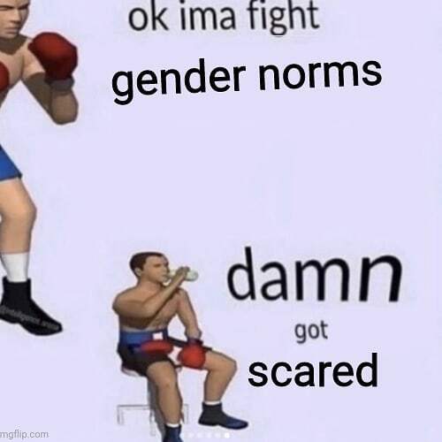 SophsTransMemes's tweet photo. New meme on the gram!
>https://t.co/6LBUDVN5Fu<
Idc if I look like a dude, I got this! And nevermind! I'm scared :))
#trans #transmemes #lgbtqmemes #lgbtq #transgendermemes #mtfmemes #ftmmemes #enbymemes #mtf #ftm #transgirl #transboy #enby #transgirlmemes #nonbinar… https://t.co/dvhy4390tn