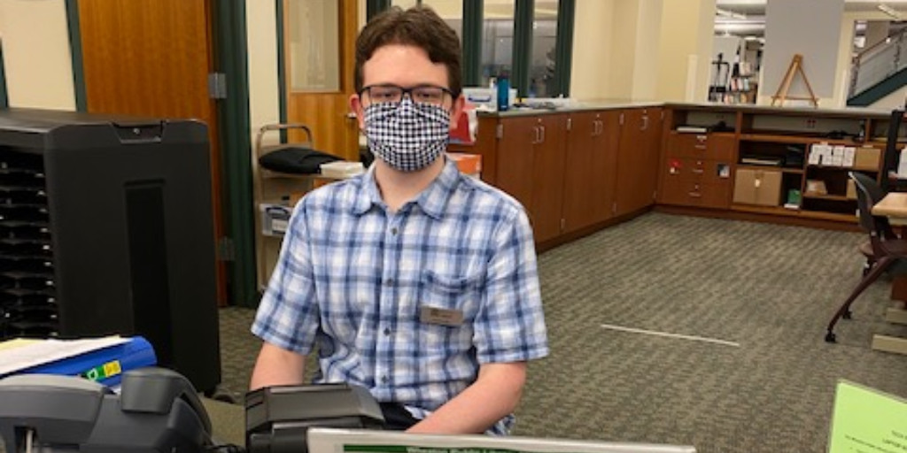 WheatonPL's tweet photo. Welcome to Justin, our new Tech Services Associate! Justin, we're so glad you here!

 #techservices #libraryteam #wheatonlibrary https://t.co/1uLrDZjWZI
