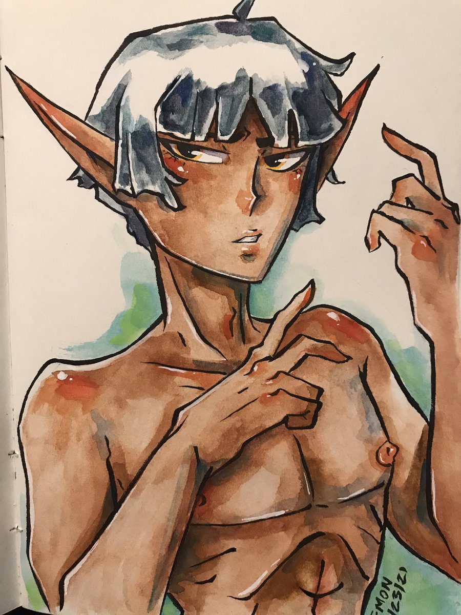 Hi everyone, I’m Lemon~<3Thank you for the 1k people who are supporting this account!!! You’re amazing and precious to me I like drawing my OCs and DnD babies~<3 I do watercolors and inks a LOT, with glitter sprinkled on top for good measure!