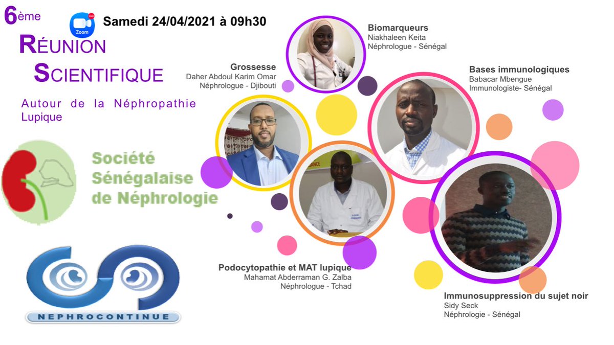 NiakhaleenKeita's tweet photo. 🚨Webinair NéphroContinue 🚨

⚡️Autour de la néphropathie lupique
🗓 24/04/2021
⏱ 9h30

Le lien sera envoyé par mail . 
Inscrivez-vous: https://t.co/5pnyIDAK3a

@soseneph @AfricanAFRAN
#NephroContinue2021 #NephroContinue https://t.co/QONV2LgfdL