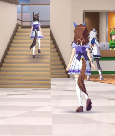 ウマ娘「ウマ娘の制服の後ろはこうなっています
前描くとききになって探しました 」|しはんのイラスト