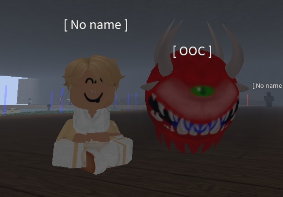 CacodemonG's tweet image. found this thing while playing roblos ™ (I&apos;m the one on the right)