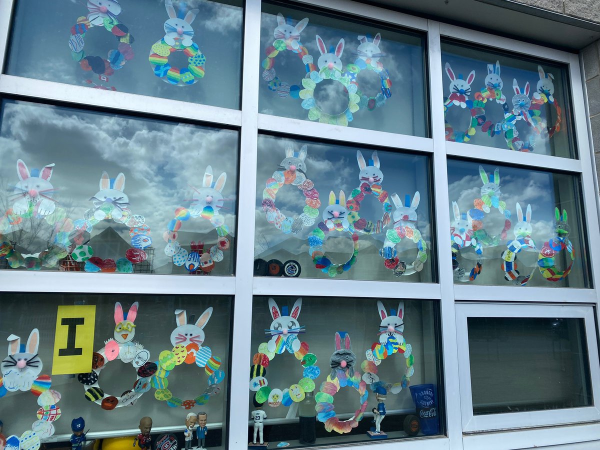 heronscrossing's tweet photo. Thanks to everyone who facilitated and participated in the Spring Break Community Artwalk we created for our families. We hope you enjoyed our students’ creations and collected all the clues to solve the Easter riddle! #rvsed https://t.co/sHnvZ60eFm