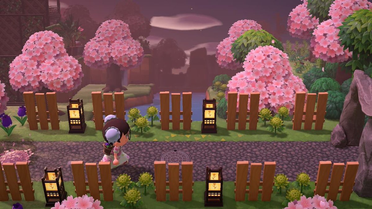 mikiac5's tweet photo. Taking a sundown stroll #ACNH #acnh #AnimalCrossingNewHorizon #animalcrossing #acnhjapanesestyle #NintendoSwitchOnline https://t.co/5HY2k6fTwT