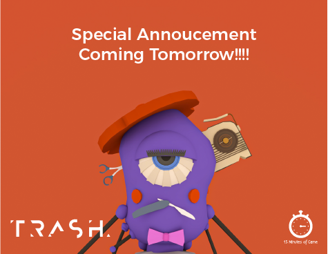 BinChickenAU's tweet photo. GUESS WHAT?? We have a special #Trash announcement coming tomorrow!!!! Stay tuned and WATCH. THIS. SPACE!!
#gamedev #indie #indiedev #announcement #indiegame #trashycommunity https://t.co/lGjw3MeaVA