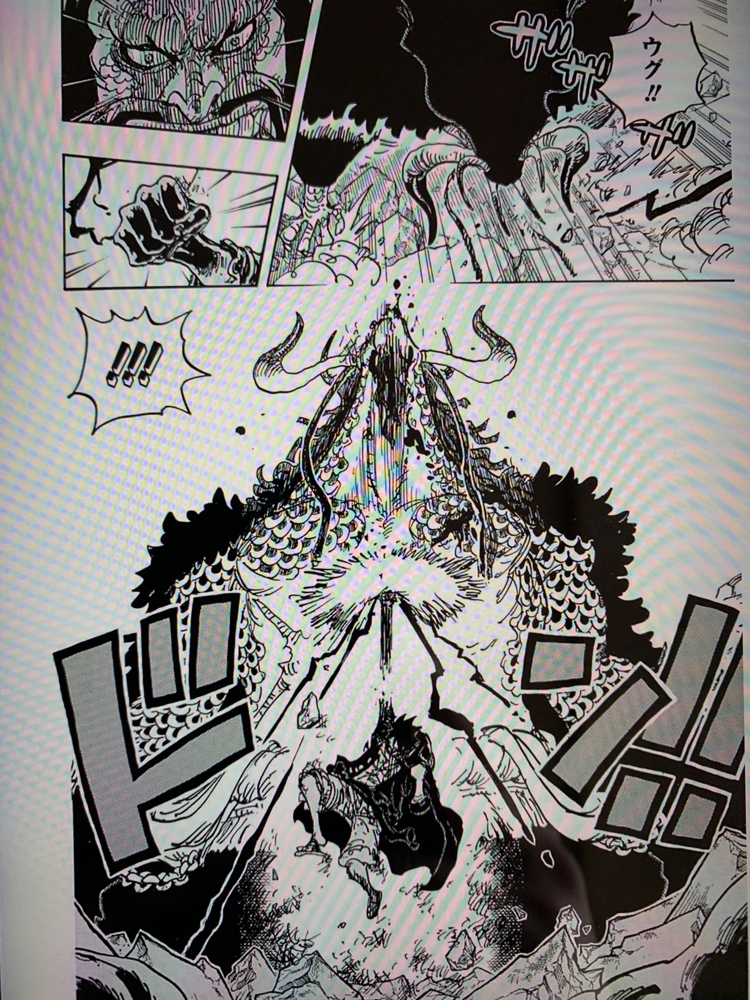 ドラゴンズ好き ワンピース熱すぎる ゾロ 覇王色開眼 閻魔でカイドウに傷 ルフィ 覇王色を纏った攻撃 最後は俺が何があっても勝つ宣言 次号 休載 ワンピース ゴロゴロの描写はエネル登場かと勘違いした T Co Ackfrubaqd Twitter