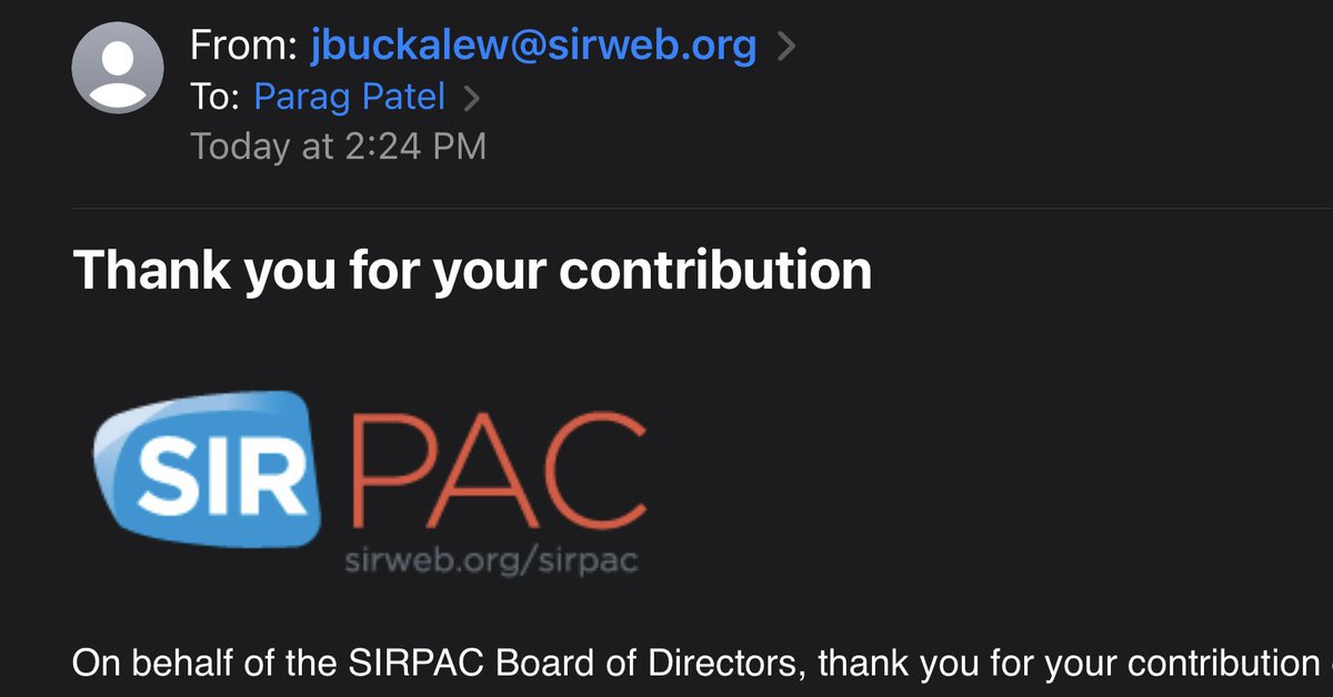 #SIRPAChallenge ✅ I re-upped today as I do every year. @SIRspecialists Collectively we have a stronger voice for our patients and endovascular therapies. Make your contribution today. Thanks @rwliu and Paul Rotolo for leading the way.
