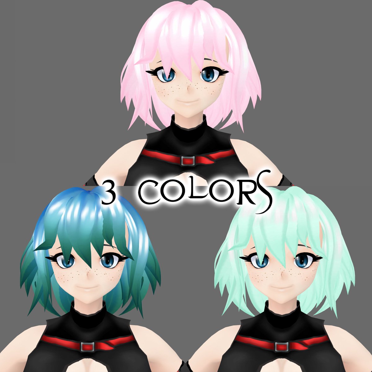 New post on my #booth site, with this flowy bob hair style, already boned and comes in 3 different colors.
christinabalser.booth.pm/items/2886279

#vroid #vtuber #3D #envtuber #englishvtuber #youtuber #youtube #anime #vroidstudio #vtubers #virtualyoutuber #texture #hair #bob
